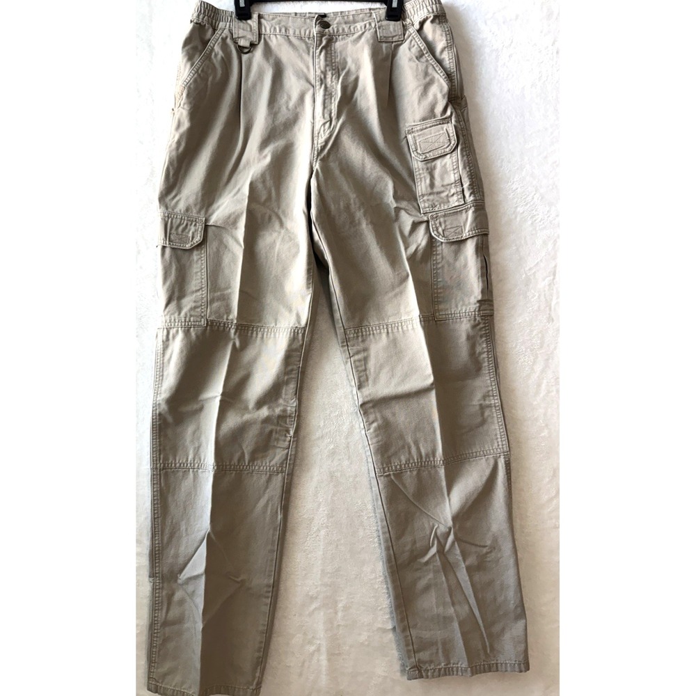 511 Tactical Pants Mens 36x36 Khaki Cotton Canvas Cargo Khaki Utility 74252 EUC